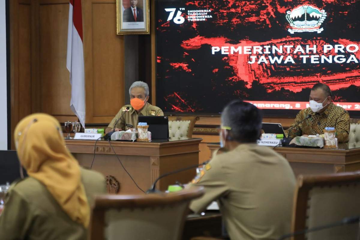 Ganjar Pranowo-Irjen Kemenkeu Sharing Pengelolaan APBN dan APBD Selama Pandemi