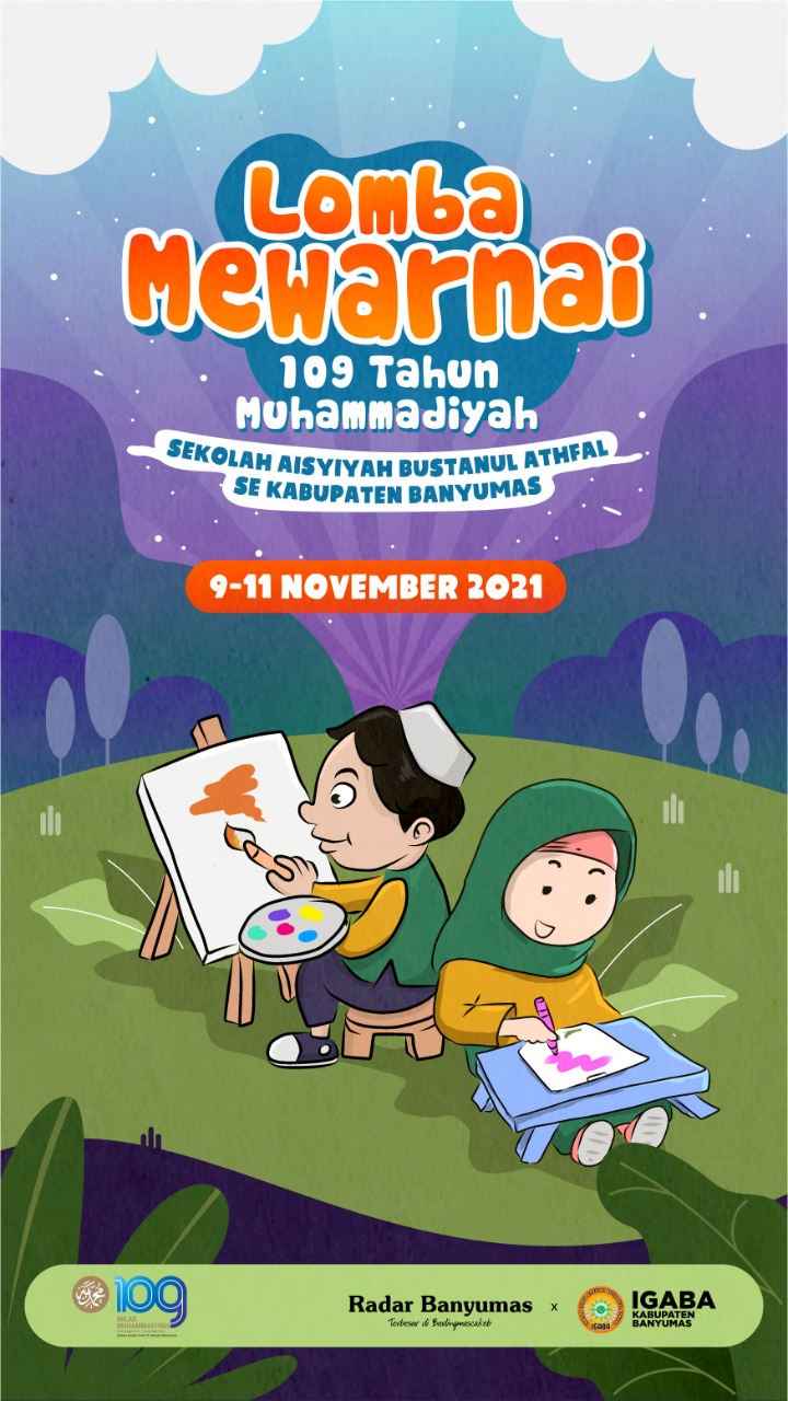 4.000 Anak TK Aisyiyah Bustanul Athfal Asah Kreatifitas Bareng Lomba Mewarnai Radar Banyumas