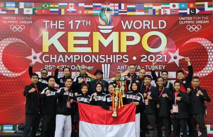 Indonesia Boyong 20 Medali Kejuaraan Dunia Kempo 2021 di Turki