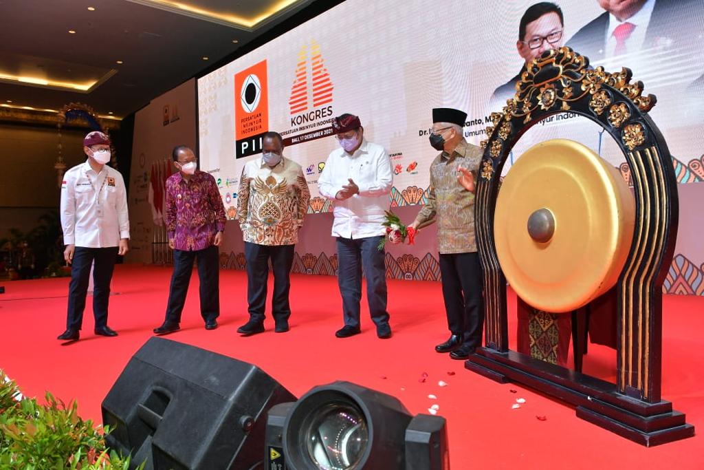 Kongres PII XXII Tahun 2021, Menko Airlangga: Dorong Inovasi Insinyur dalam Mendukung Presidensi G20 Indonesia