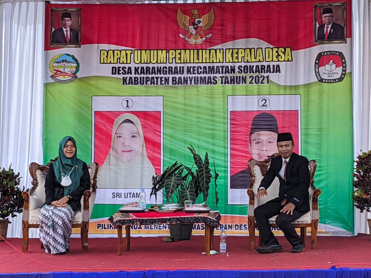 Maju, Pasangan Suami Istri di Desa Karangrau Bertarung di Pilkades