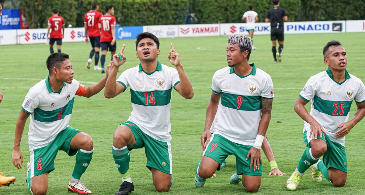 Laos 1 - 5 Indonesia, Habisi Laos, Skuad Garuda Gusur Malaysia