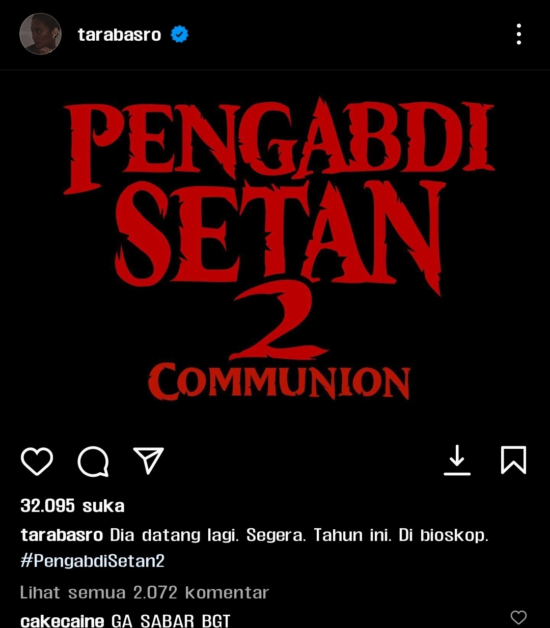 Siap-Siap, Film Pengabdi Setan 2 Tayang Tahun Ini, Empat Tahun Lalu Penonton di Purwokerto Sangat Antusias