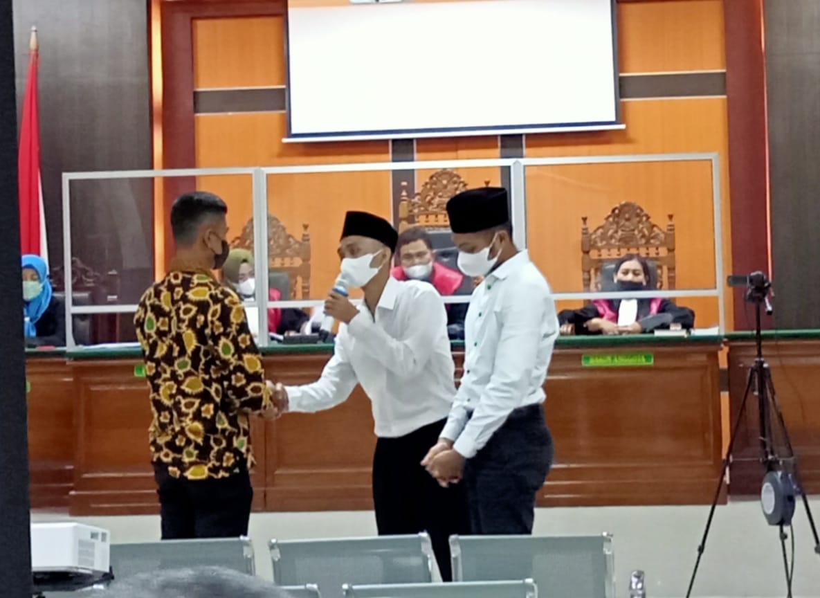 Sidang Kasus di Pertandingan Sepakbola, Terdakwa dan Korban Saling Memaafkan di Depan Hakim