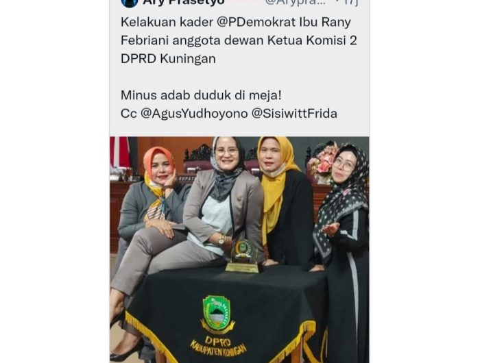 Jadi Viral, Anggota DPRD Duduk di Atas Meja, Netizen Sebut Ini