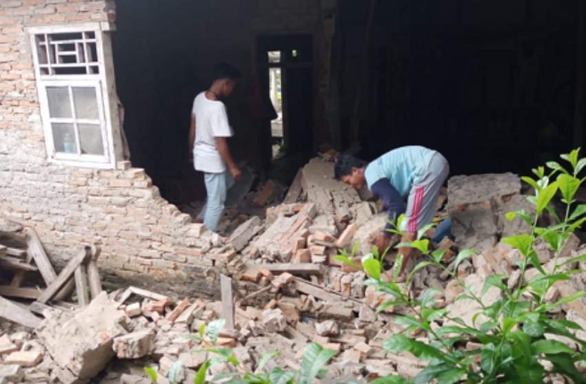 Efek Gempa Bumi Banten 6,7 Magnitudo, Rumah Warga Mengalami Kerusakan