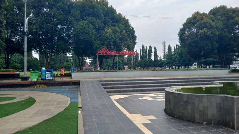 Perbaikan Ornamen Alun-Alun Purbalingga Telan Rp 10 Juta