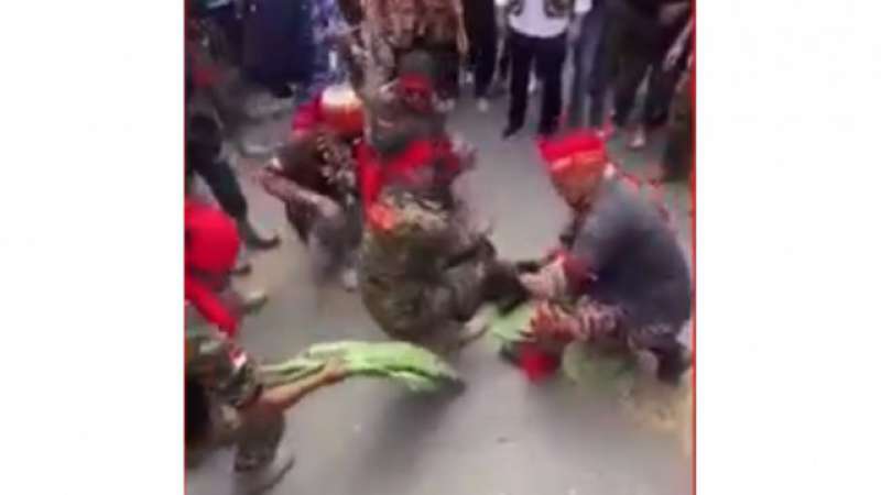 Viral Video Pasukan Elit Dayak Bikin Ritual Potong Babi: Terimalah Kematianmu Edy