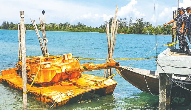 Benda Mirip Tank di Natuna, Awalnya Dikira Bekas Sasaran Tembak Latihan Senjata Ringan, Tapi Ternyata Bukan