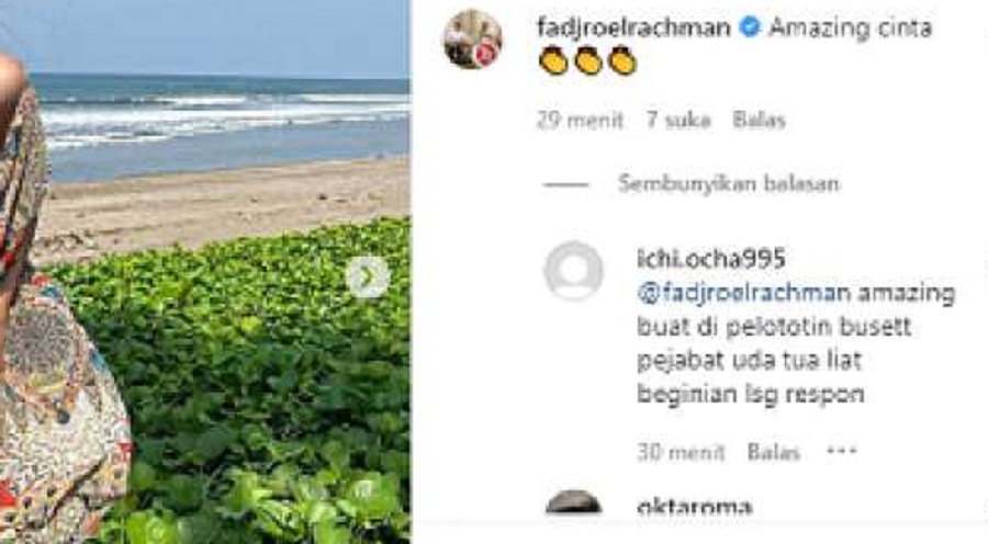 Diserbu Netizen, Fadjroel Rachman Disemprot Usai Terciduk Komentari Foto Cinta Laura Pakai Bikini