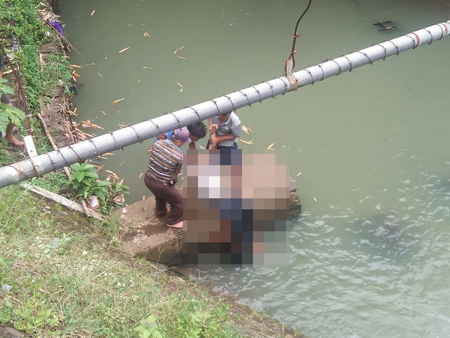 Satu Korban Kecelakaan di Perlintasan Kereta Sumpiuh Terpental Masuk ke Sungai