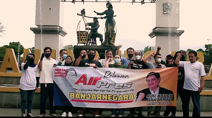 Relawan Air Pres Deklarasikan Dukungan Airlangga Sebagai Capres