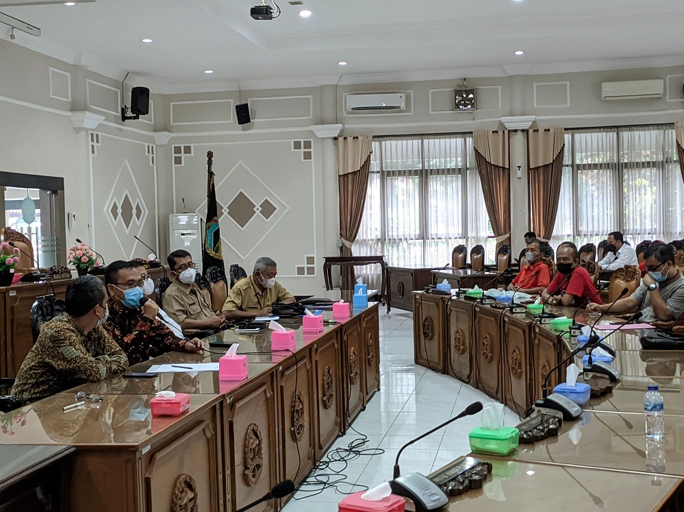20 PKL Pasar Ajibarang Audiensi, Kabid Pasar: Relokasi PKL Tak Akan Mengganggu Lalu Lintas Pembeli
