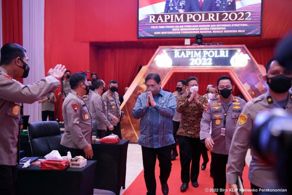 Menko Airlangga Sampaikan Kebutuhan Dukungan Polri Selama Penyelenggaraan Presidensi G20