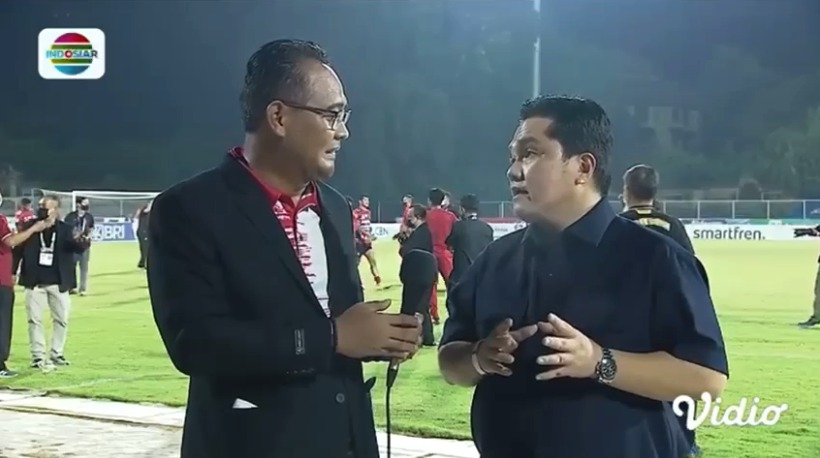 Usai Nonton Liga 1 di Bali, Erick Thohir Minta Klub Lain Contoh Persebaya