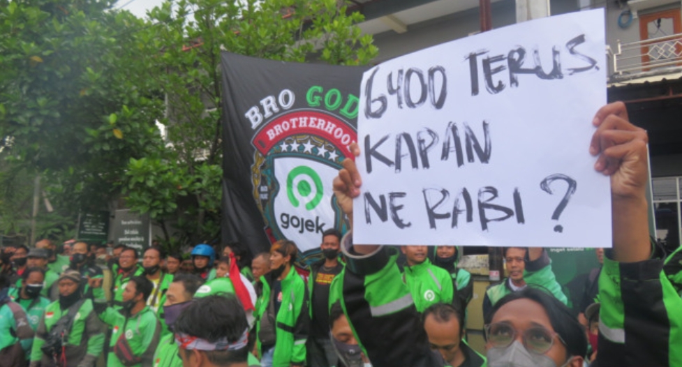 Paguyuban Gojek Driver Demo, Keluhkan Kecilnya Tarif Jasa