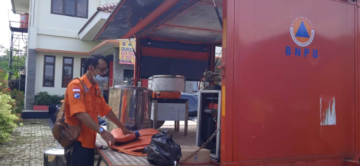 Ada Dapur Umum di Posko Mudik Lebaran Gabungan BPBD Banyumas