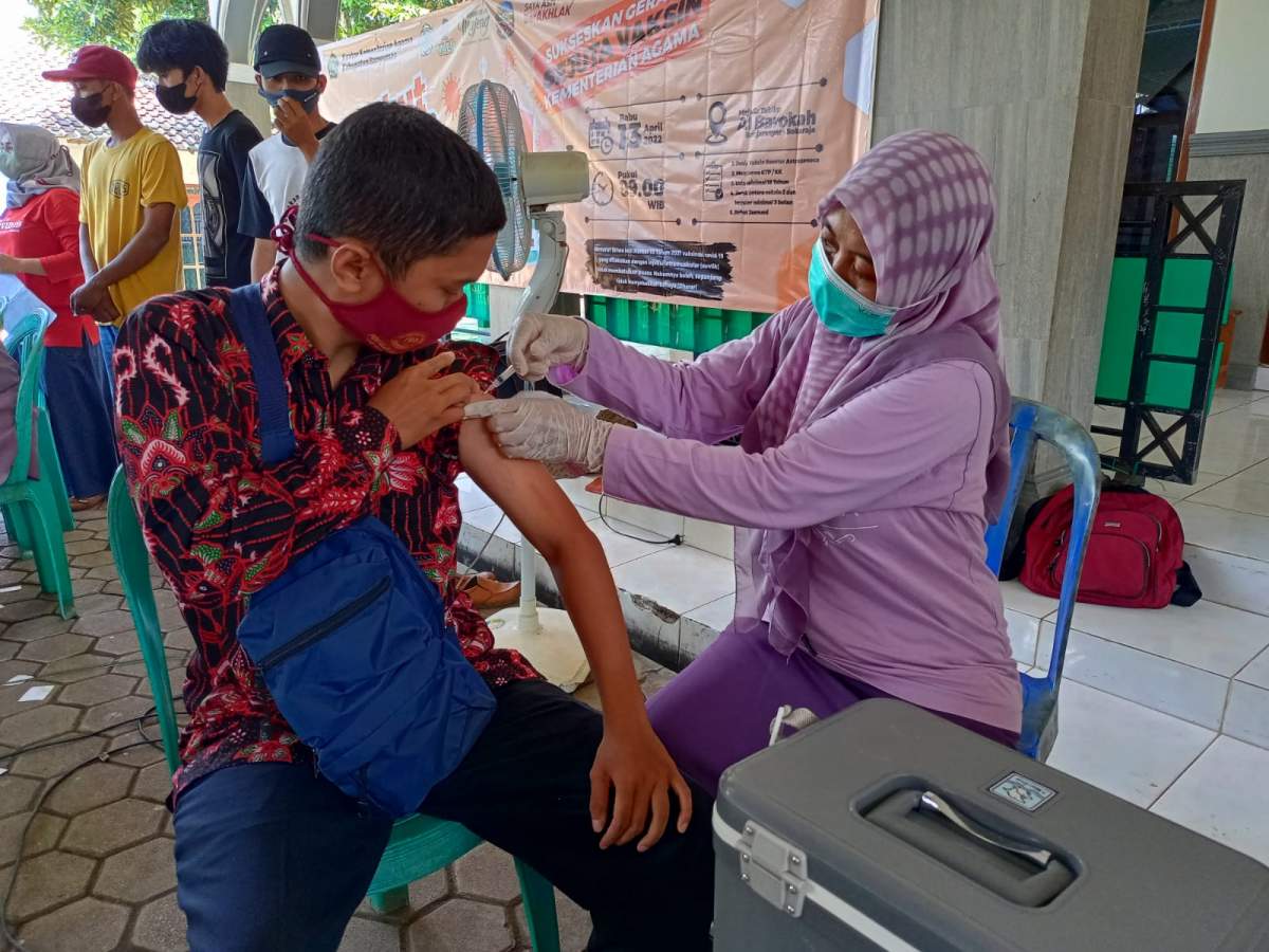Peserta Vaksinasi Pemudik Lembaga Keagaaman Lebihi Target