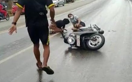 30 Pengendara Motor Terjatuh Akibat Tumpahan Solar