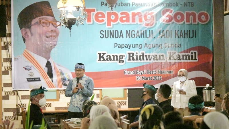Gubernur Ridwan Kamil Temui Warga Sunda di NTB