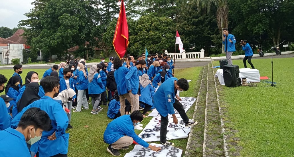 BEM Unwiku Purwokerto Gelar Mimbar Bebas, Tolak Penundaan Pemilu