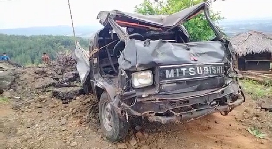 Dipreteli Sampai Begini, Evakuasi Butuh Waktu Lima Hari, Pikap yang Terjun ke Jurang di Desa Banjarpanepen