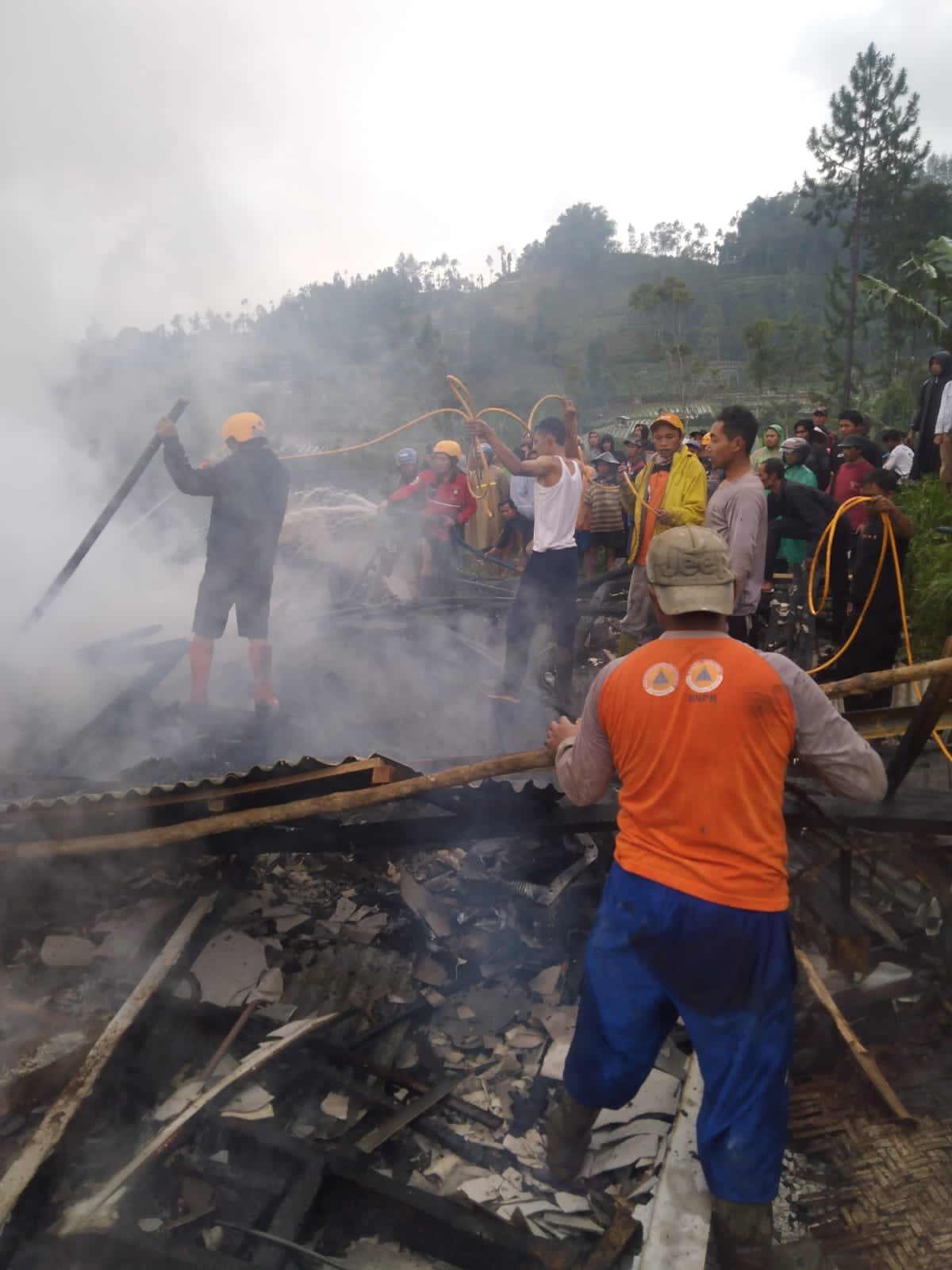 Ditinggal ke Ladang, Rumah Warga di Banjarnegara Ludes Terbakar