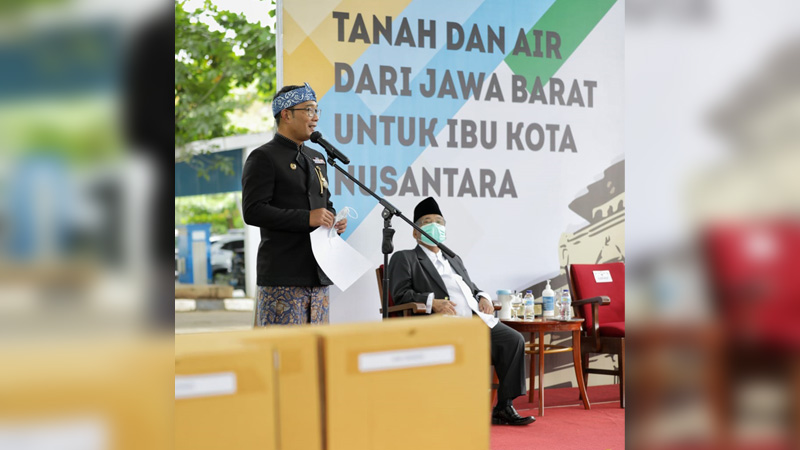 Jabar Berhasil Himpun Tanah dan Air untuk Ibu Kota Baru