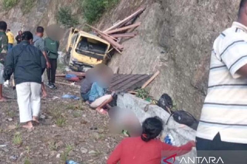 Truk Kecelakaan di Pegunungan Arfak, 16 Orang Meninggal