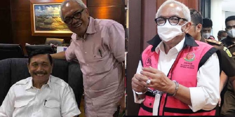 Viral! Foto Luhut Bersama Tersangka Ekspor Minyak Goreng Tersebar di Medsos