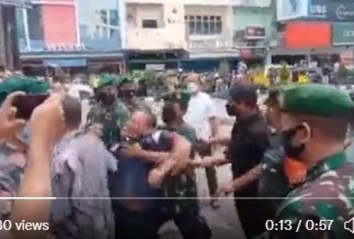 Teriak Turunkan Harga Minyak Goreng Saat Ada Jokowi, Pria Diamankan TNI di Jambi, Videonya Viral