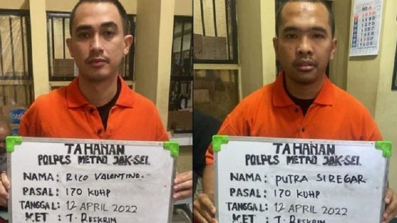 Putra Siregar dan Artis Rico Valentino Jadi Tersangka Kasus Pengeroyokan