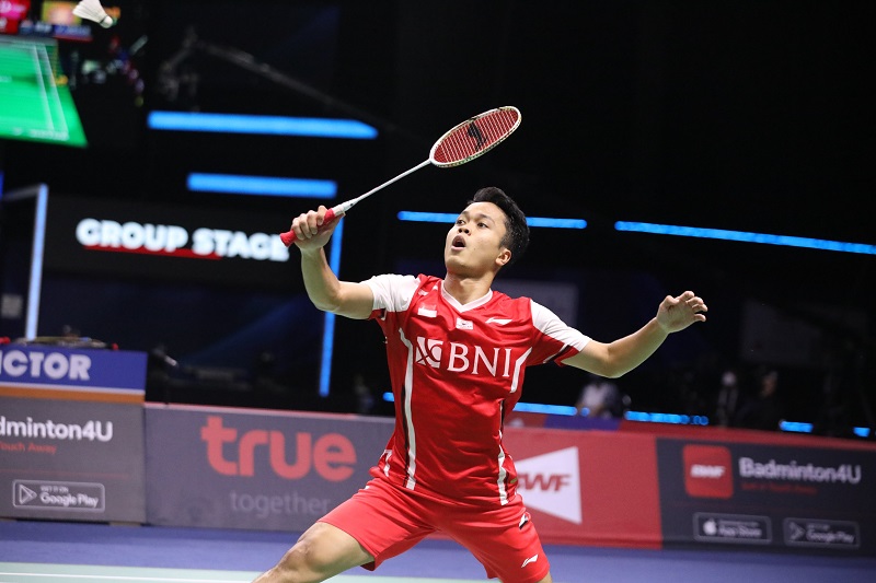 Anthony Ginting Sumbang Poin Untuk Tim Thomas Indonesia, Dipastikan Lolos ke Seminfinal