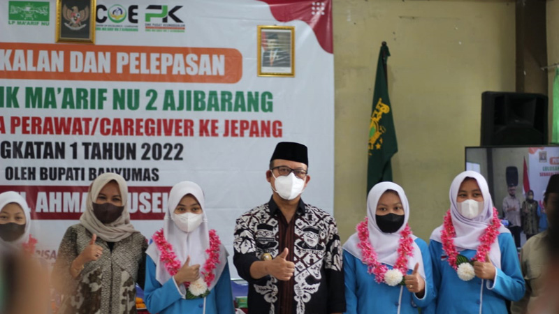 SMK Ma'arif NU 2 Ajibarang Gelar Pembekalan dan Pelepasan Alumni ke Jepang