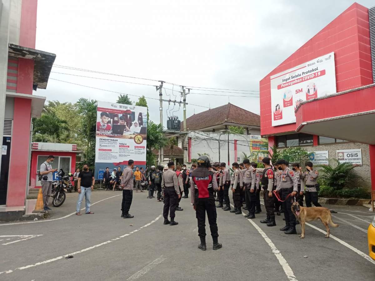 Ini Foto Situasi Pasca Tawuran Pelajar di Purwokerto, Polisi Langsung Jaga Lokasi