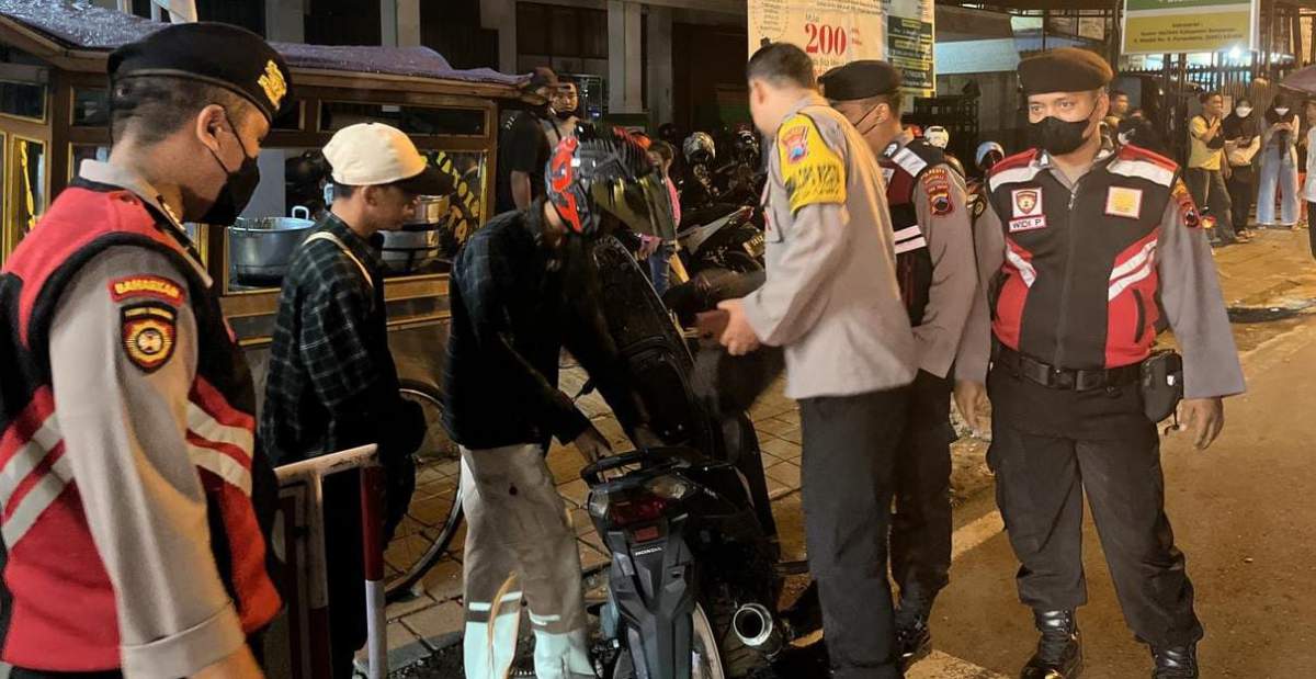 38 Kendaraan Terjaring Razia Knalpot Brong Di Banyumas