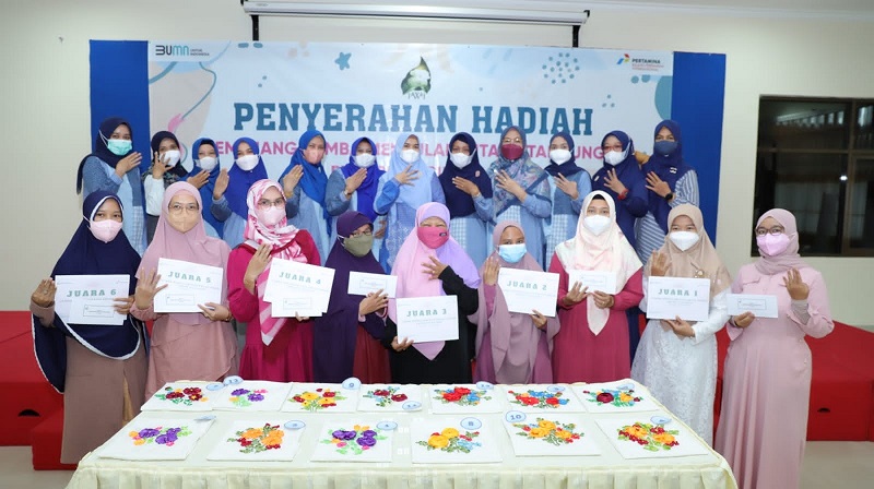 Persatuan Wanita Patra Cilacap Helat Lomba Menyulam