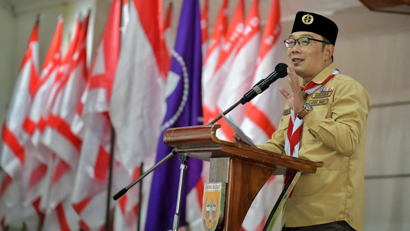 Ridwan Kamil Ajak 8 Juta Anggota Pramuka se-Jabar Posting Kegiatan di Medsos