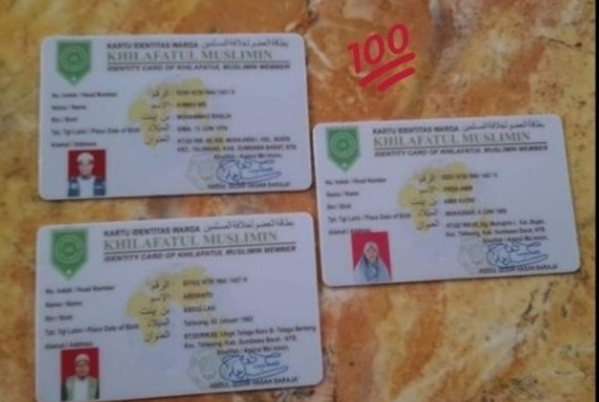 Lihat Fotonya, NIW Sebagai Pengganti KTP Khilafatul Muslimin