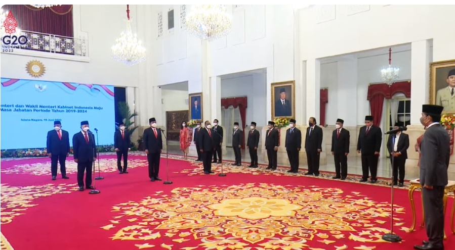 Perombakan Kabinet, Ini Lima Menteri dan Wamen Baru di Kabinet Indonesia Maju yang Resmi Dilantik