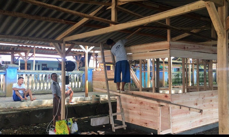 Pedagang Pasar Kroya Tempati Pasar Darurat