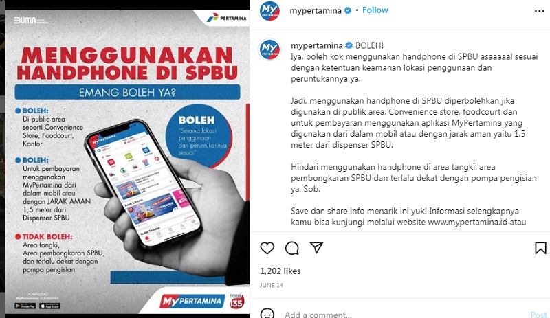 Di SPBU Dilarang Gunakan Handphone Kok Isi Pertalite Harus Pakai MyPertamina? Ini Penjelasan Lengkapnya