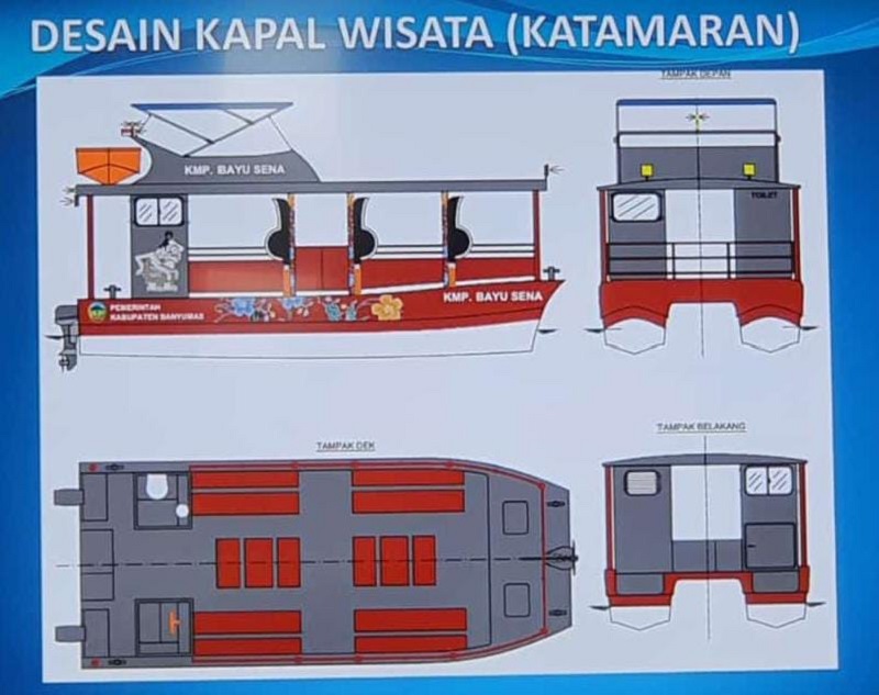 Siap-Siap, Dua Kapal Katamaran Bakal Berlayar di Sungai Serayu, Kadinhub: Juli Mulai Lelang