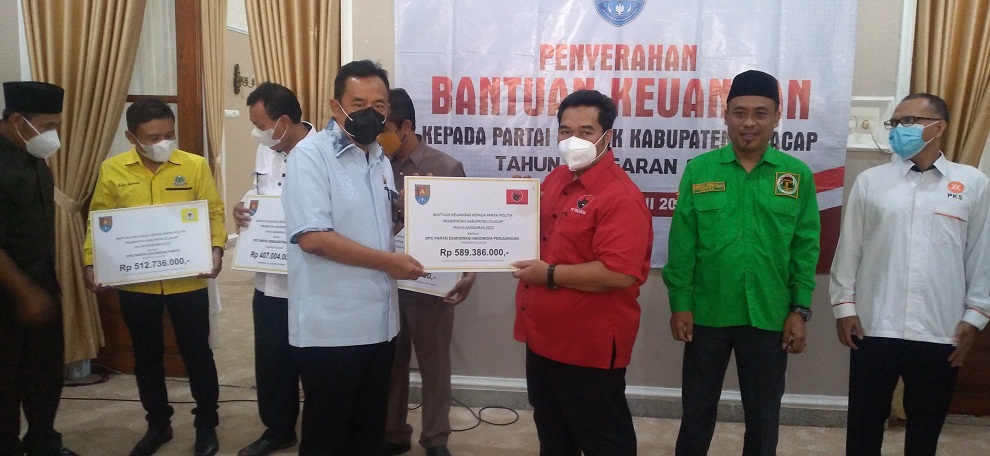 Bantuan Parpol Rp 2,9 Miliar Cair, Untuk Sembilan Parpol Peraih Kursi DPRD Cilacap