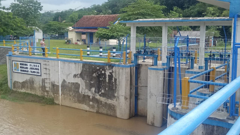 Bendung Slinga Bakal Aliri 5.800 Hektare Sawah