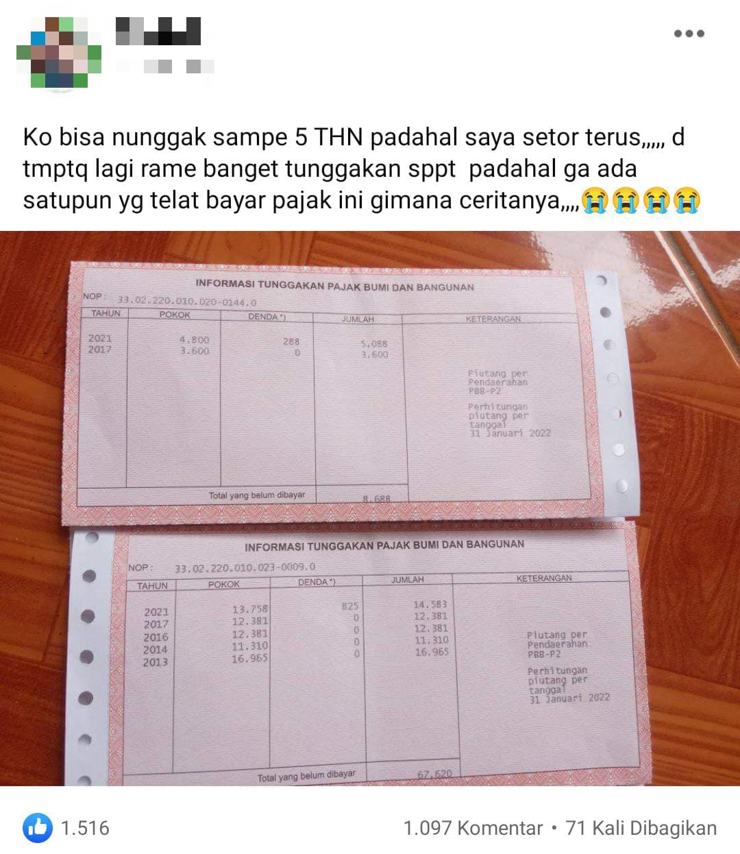 Viral, Sudah Bayar SPPT PBB Tiap Tahun, Tapi Malah Nunggak di Banyumas, Ini Kata Kepala Badan Pendapatan Daera