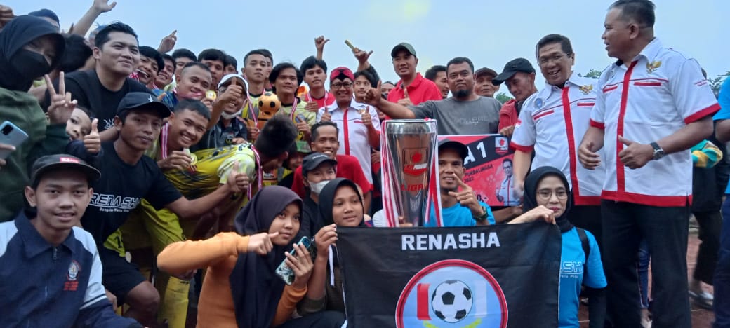 Tim Renasha FC Rayakan Juara 1 Liga 1 Askab PSSI Purbalingga