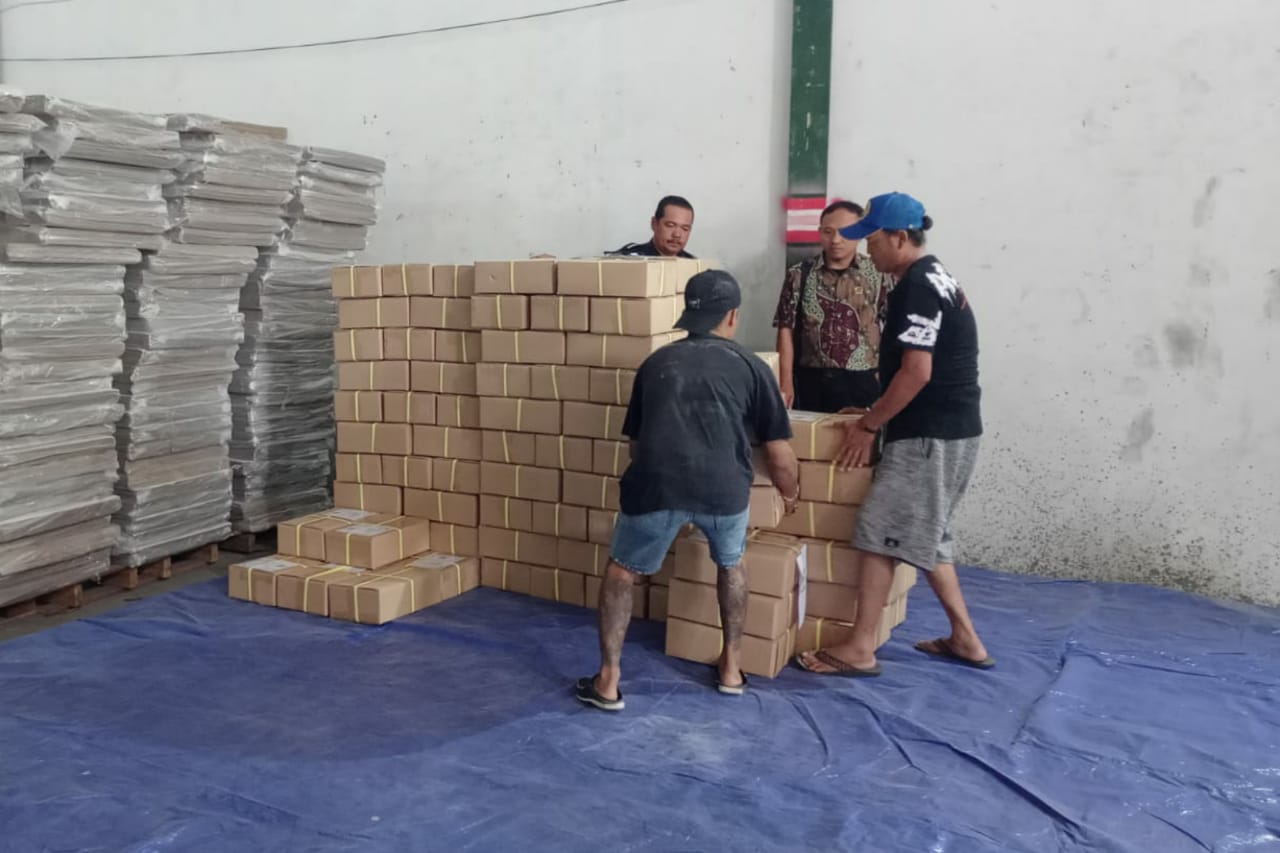 1.428.893 Surat Suara Pilbup Tiba di Gudang KPU Kabupaten Banyumas