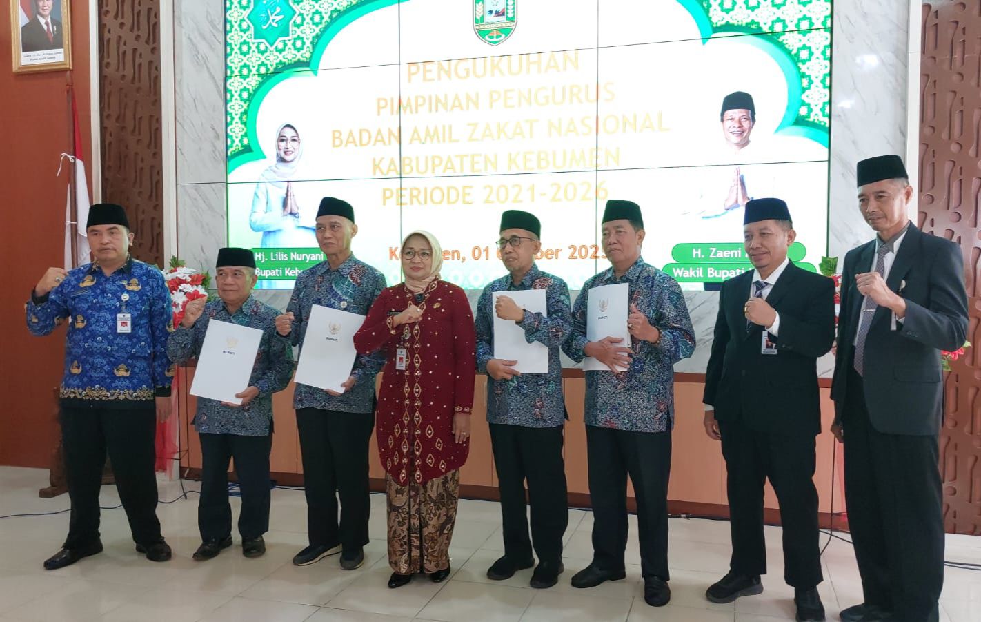 Bupati Kebumen Kukuhkan Pengurus Basnaz