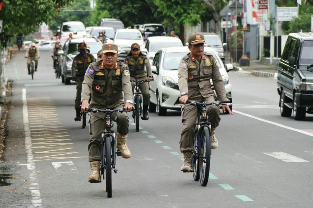 Satpol PP Banyumas Kini Ada Regu Patroli Sepeda, Zero Penindakan